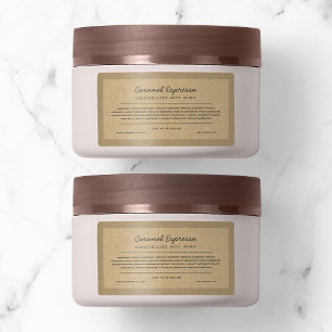 Etiqueta Agregar marca Gris Script Lines Ingrediers List Kr