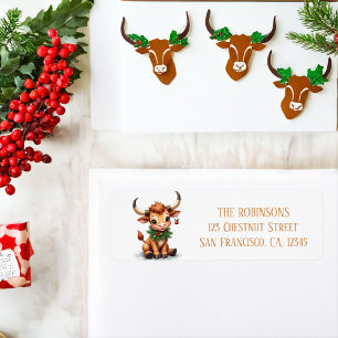 Etiqueta Agua de invierno Texas Longhorn Calf Garland