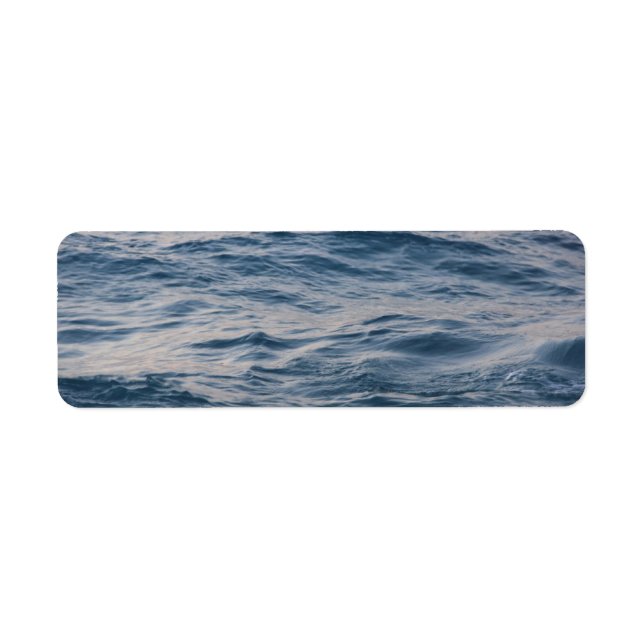 Etiqueta Agua de mar en primer plano (Frente)