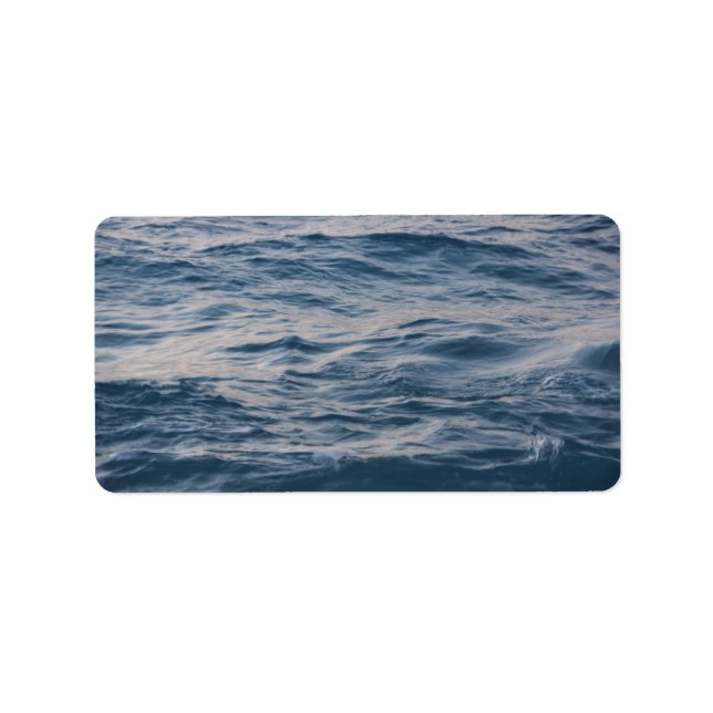 Etiqueta Agua de mar primer plano (Frente)