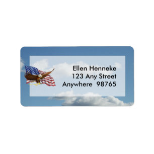 Etiqueta Águila calva americana