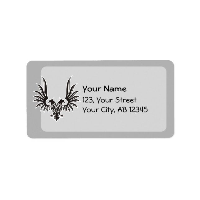 Etiqueta Águila con dos cabezas (Frente)