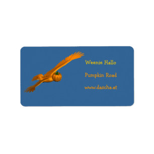 Etiqueta Águila de Halloween