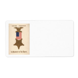 Etiqueta Águila de la Medalla de Guerra Civil de la Unión d