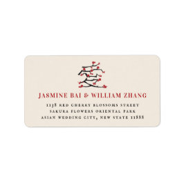 Etiqueta Ai Chino Ama La Dirección De Regreso De Los Flores