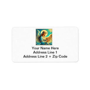 Etiqueta AI hermoso efecto expresionista de ángel