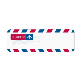 Etiqueta Airmail - ENTREGADOR A: