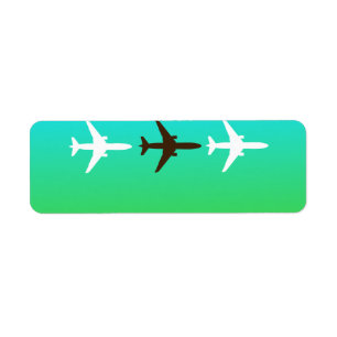 Etiqueta Airplaine retro