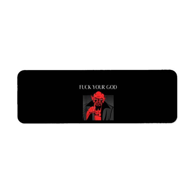 Etiqueta Aist Goat Satan Baphomet GIft (Frente)