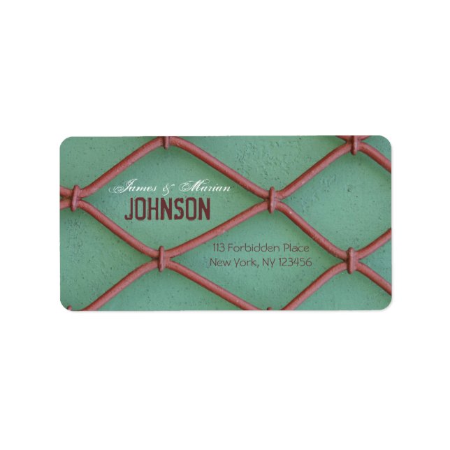 Etiqueta Alambres con micrófono (Frente)