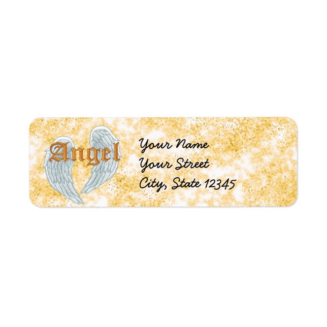 Etiqueta Alas de Ángel (Frente)