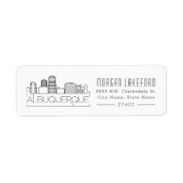 Etiqueta Albuquerque, Nueva Línea Estilizada de México |