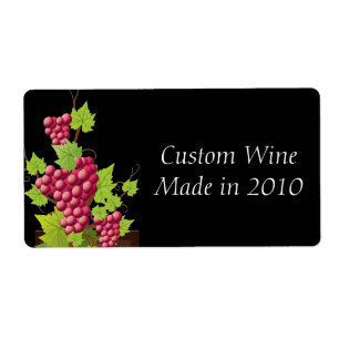 Etiqueta Alcohol con alcohol de la cerveza de vino