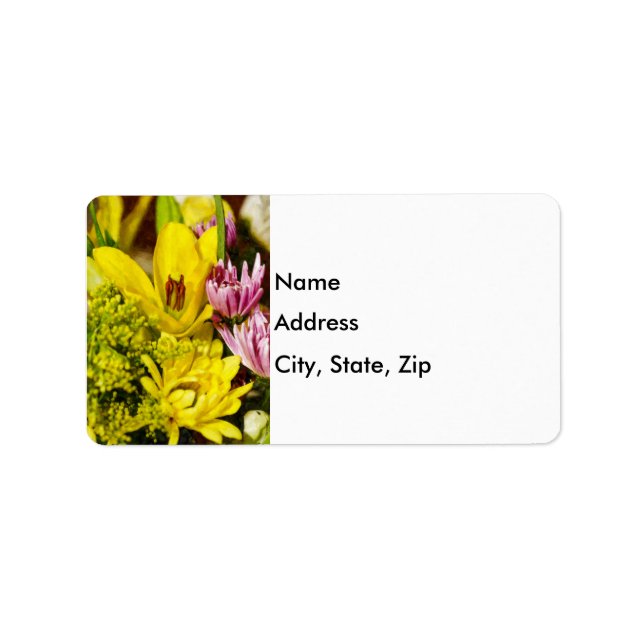 Etiqueta Alegre Bouquet Painterly (Frente)