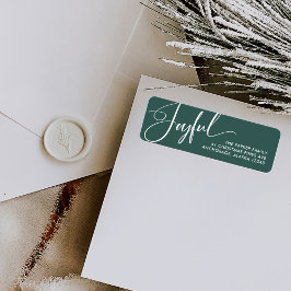 Etiqueta Alegre | Elegantes Navidades de guiones verdes