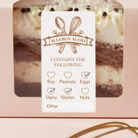 Alerta de Alergia de Panadería Whisk Spoon Panader