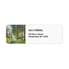 Etiqueta Alfred Sisley - Descansa a lo largo del Stream