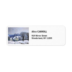 Etiqueta Alfred Sisley - Place Chenil en Marly, Efecto de N