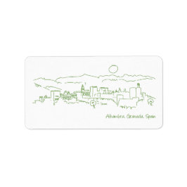 Etiqueta Alhambra Sunset