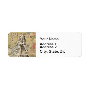Etiqueta Alice in Wonderland Flamingo Classic