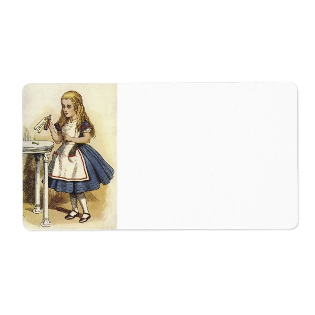 Etiqueta Alice in wonderland Shipping labels (Frente)