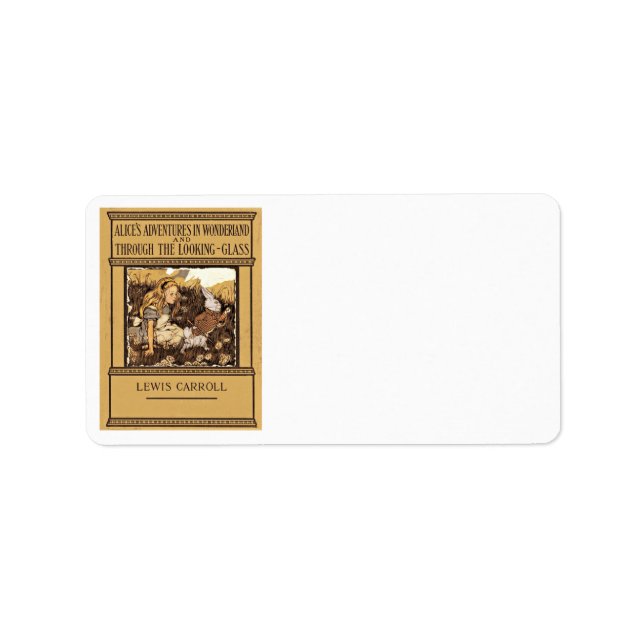 Etiqueta Alicia a través del espejo (Frente)