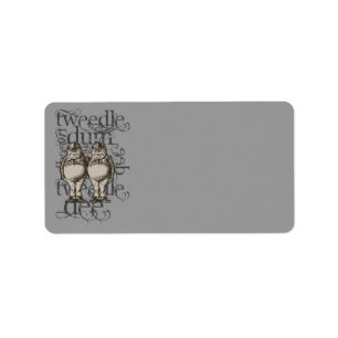 Etiqueta Alicia En El País De Las Maravillas Tweedledum Y T