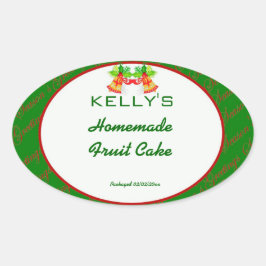 Etiqueta alimentaria de Navidades verdes