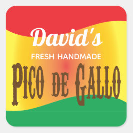 Etiqueta alimentaria del Pico de Gallo casero