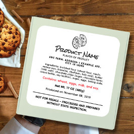 Etiqueta alimenticia de la casa de campo de Virgin