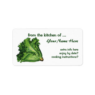 Etiqueta Alimentos para la cosecha, hortalizas de hojas ver