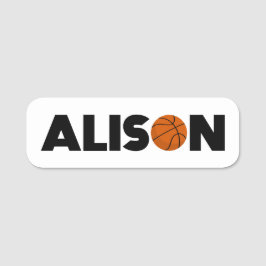 Etiqueta Alison Basketball Name