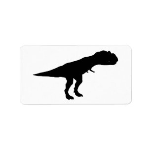 Etiqueta Allosaurus Silhouette