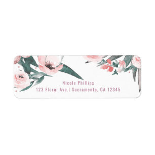 Etiqueta Aloha Rosado Tropical Verano Floral Brillante Duch