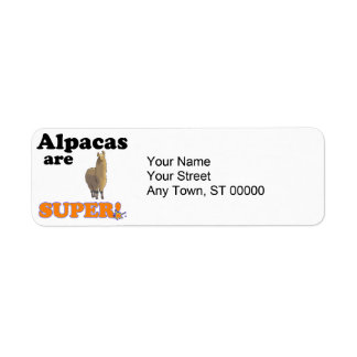 Etiqueta alpacas son súper