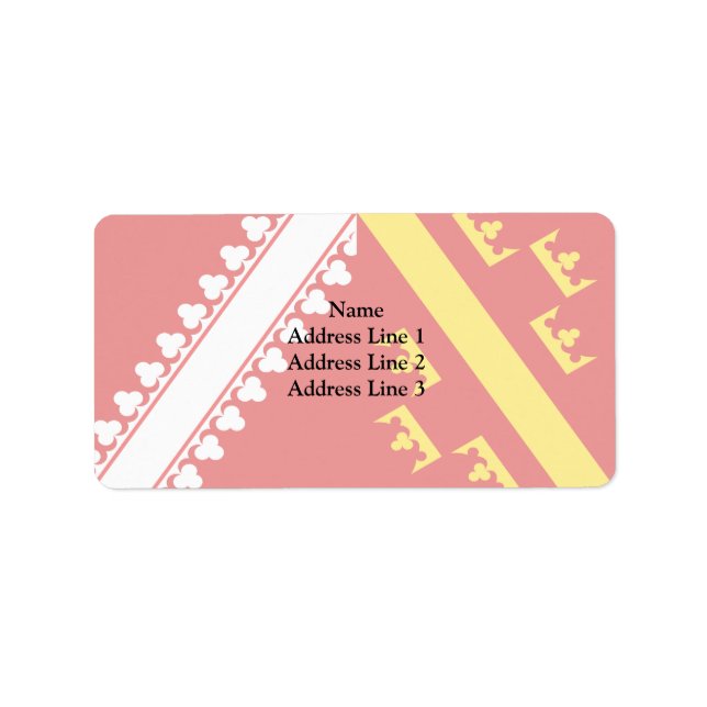 Etiqueta Alsace (antiguo), bandera de Francia (Frente)