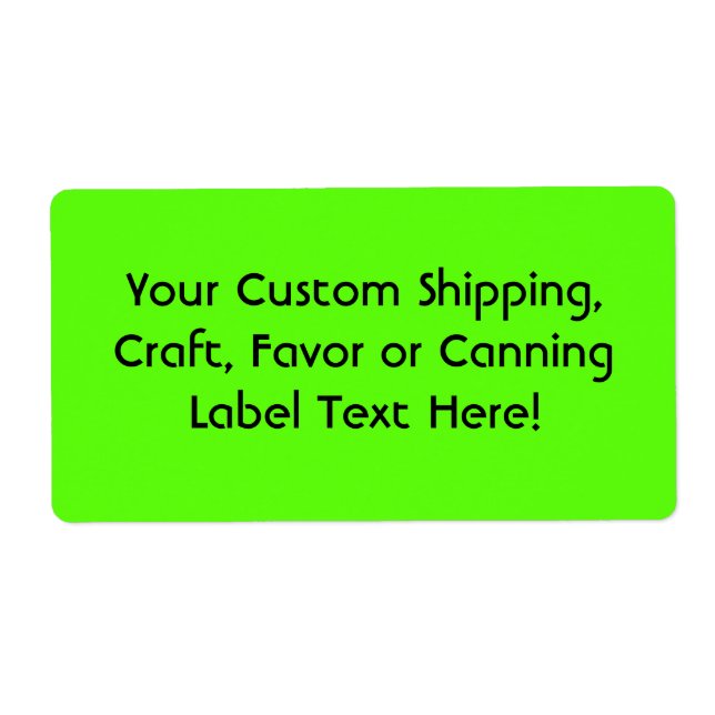 Etiqueta Alta visibilidad Neón Verde (Frente)