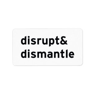 Etiqueta alteración y desmantelamiento