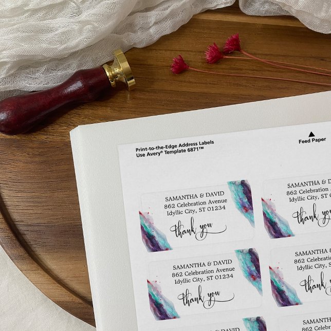 Etiqueta Aluminio acuático morado rojo acuático resumen (Subido por el creador)