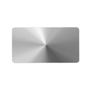 Etiqueta Aluminio cepillado circular texturado