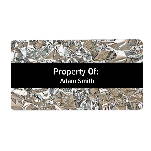 Etiqueta Aluminio machacado (Frente)