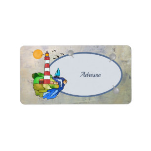 Etiqueta Am Meer Adressaufkleber