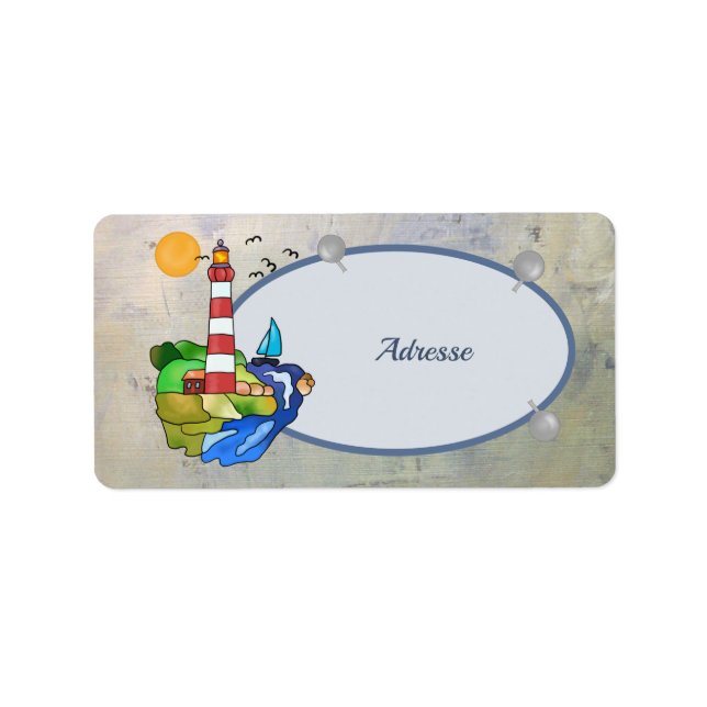 Etiqueta Am Meer Adressaufkleber (Frente)
