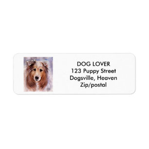 ETIQUETA AMABLE GOLDEN COLLIE