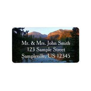 Etiqueta Amanecer en el lago Nymph II