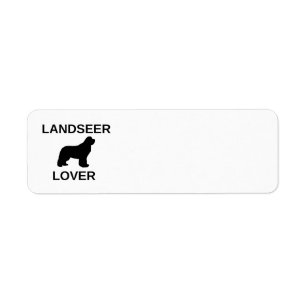 Etiqueta amante de landseer