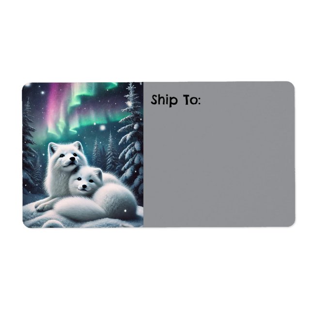 Etiqueta Amantes de los zorros del Ártico Encenden bosques  (Frente)