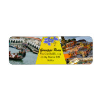 Amarillo Italia Floral Canal moderno Naturaleza de