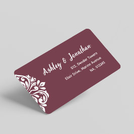 Etiqueta Ambiente Damasco: Elegante dirección única de colo