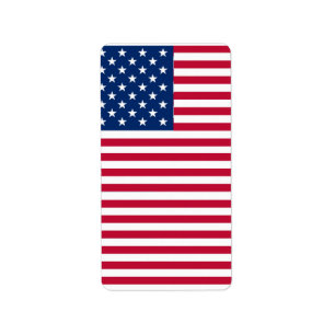 Etiqueta American Flag Pride Design-76353